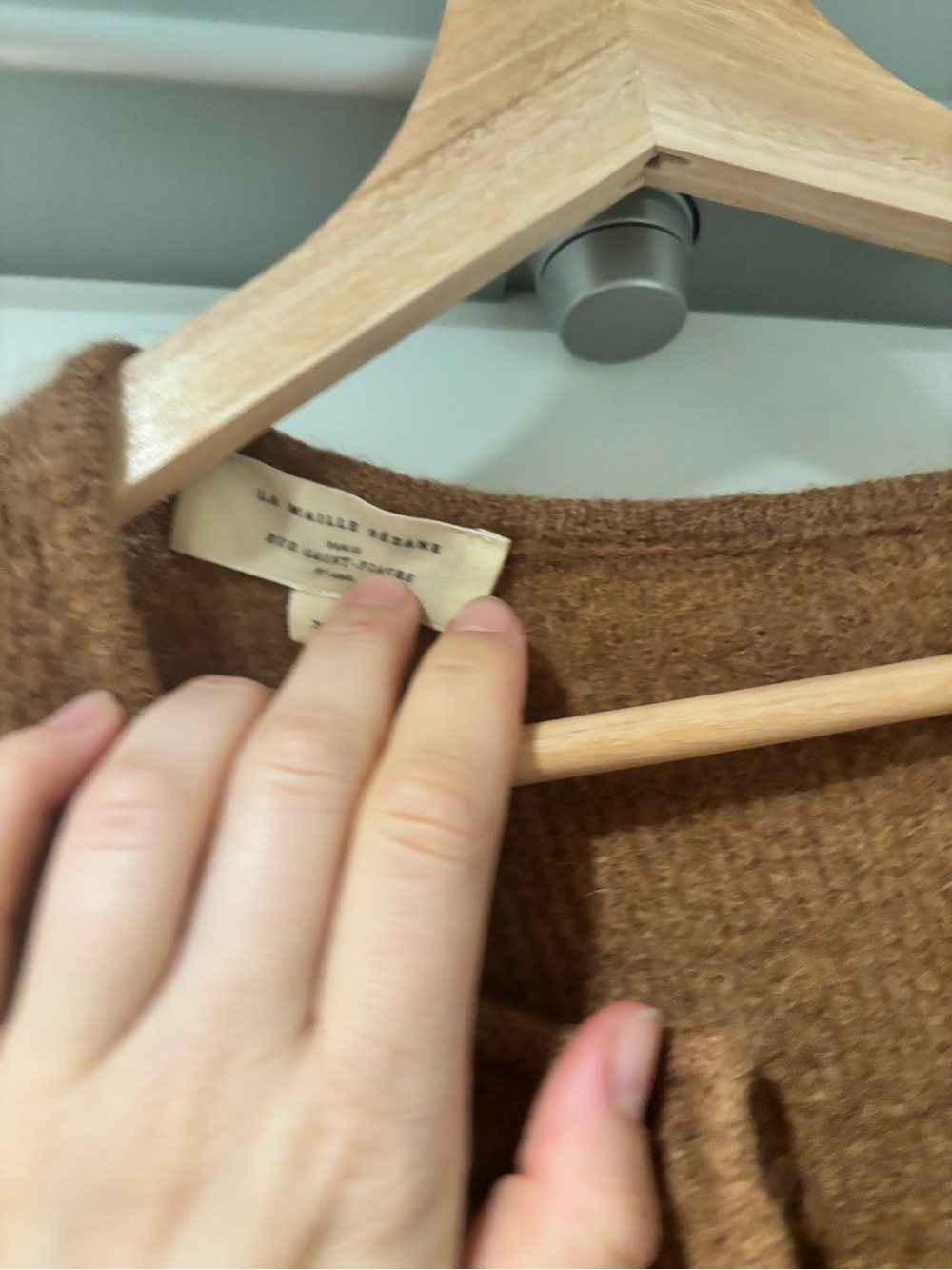 Sézane Brown Gaspard Cardigan XS – Small wear and tear (See Photos) - Picture 3 of 8